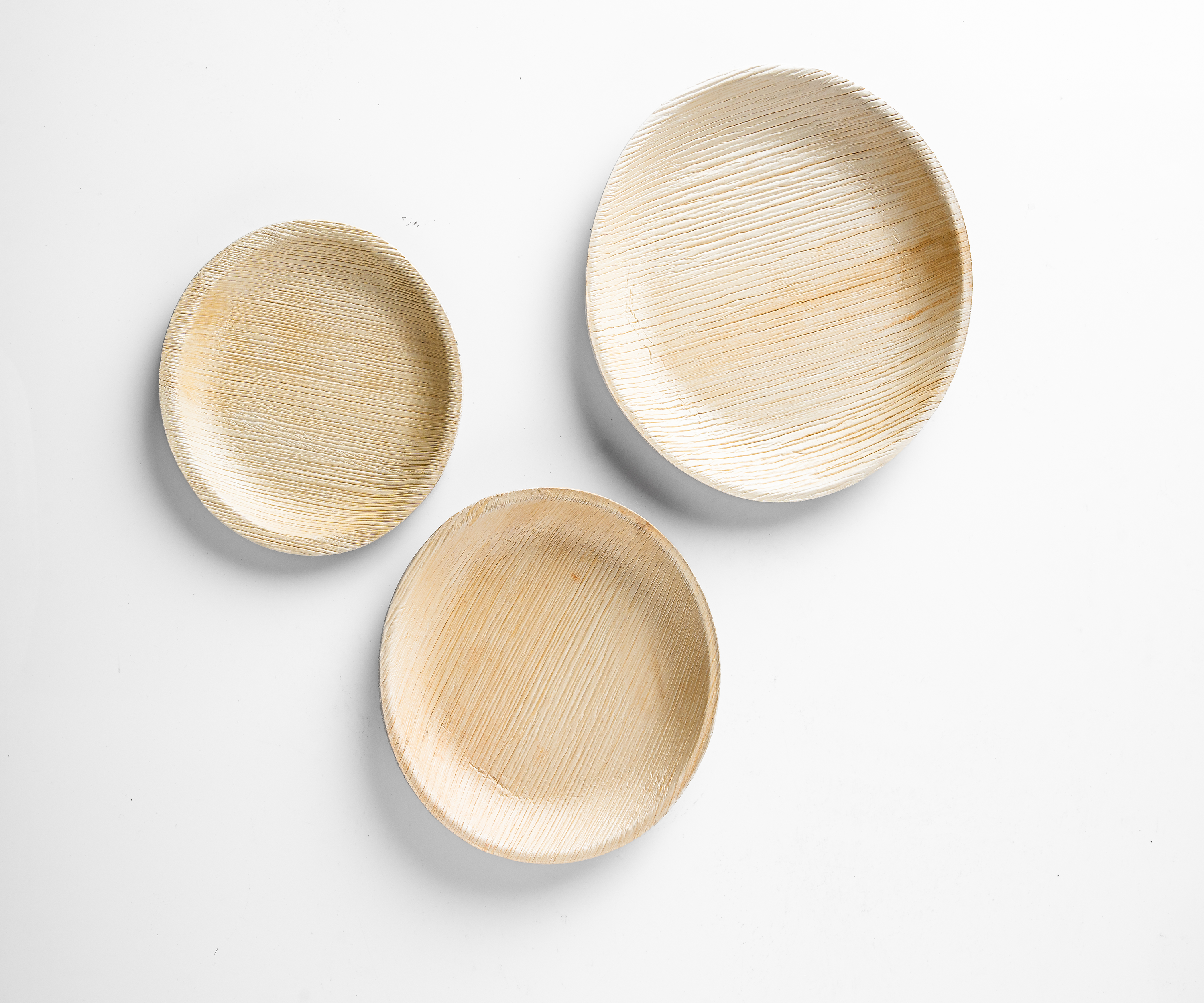 12" (30 cm) Round Disposable Palm Leaf Plates