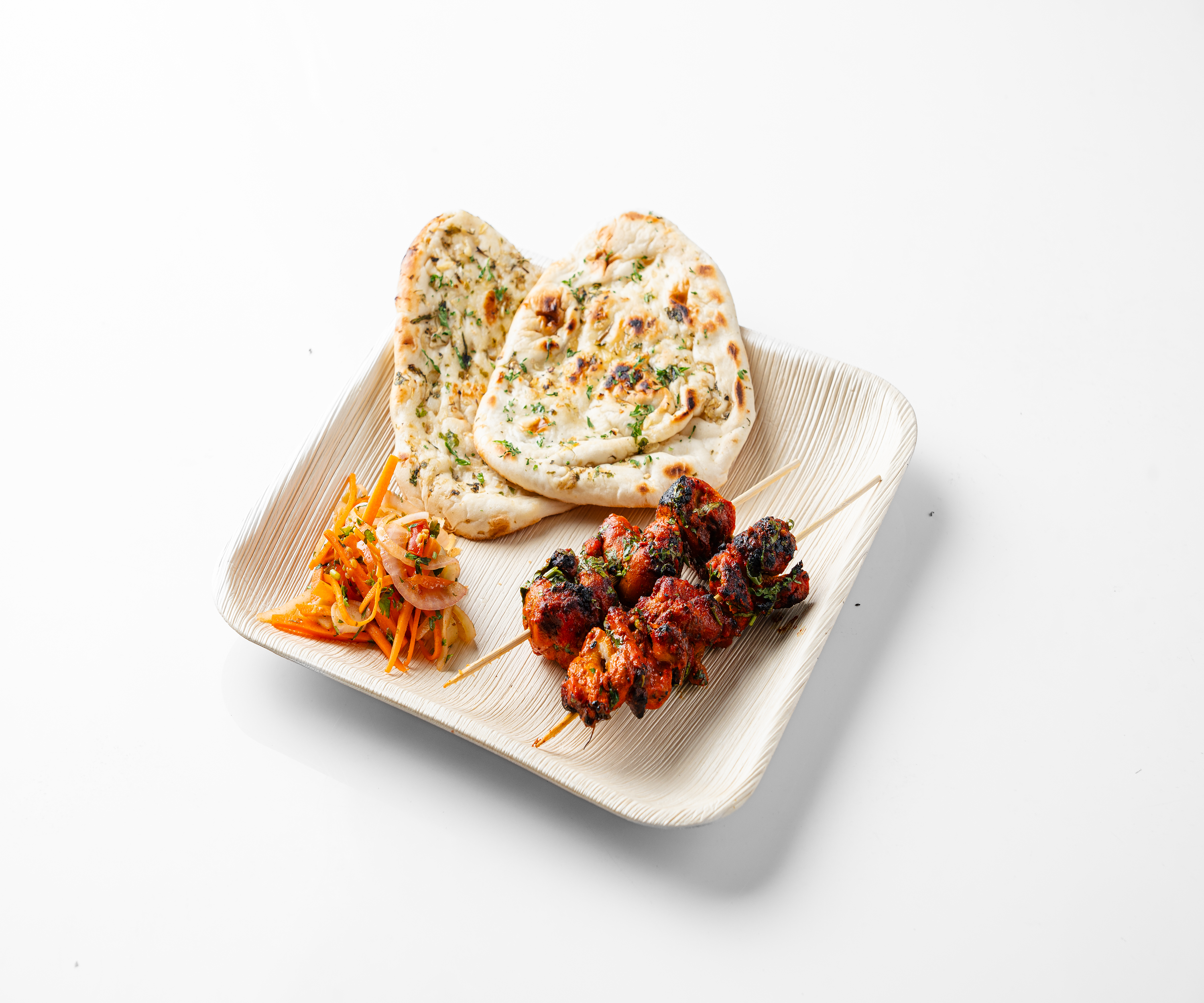 12" (30cm) Square Compostable Palm Leaf Plates