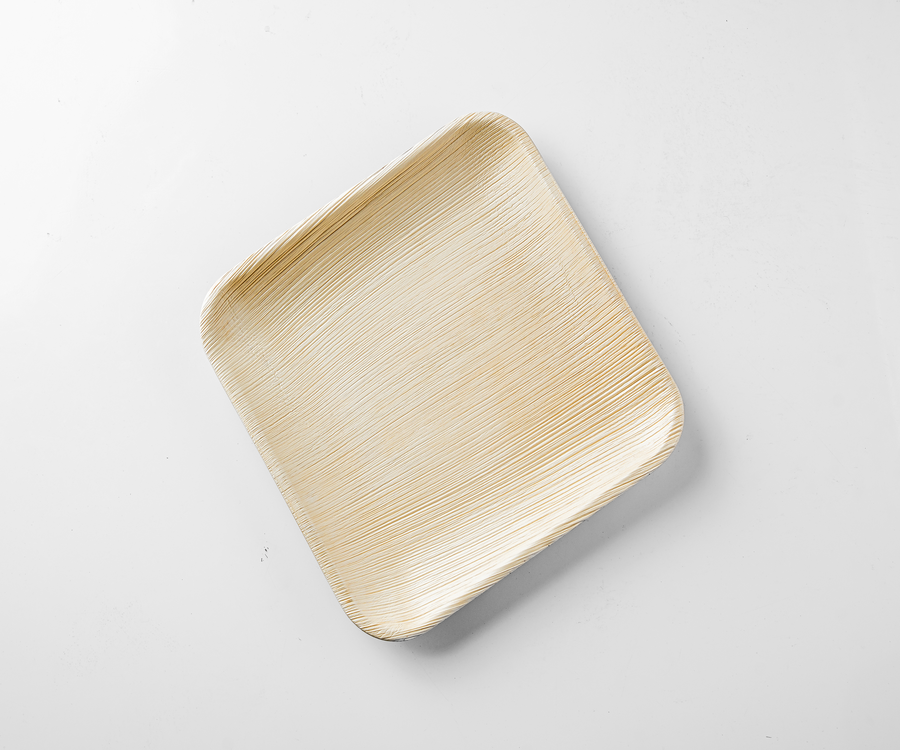 12" (30cm) Square Compostable Palm Leaf Plates