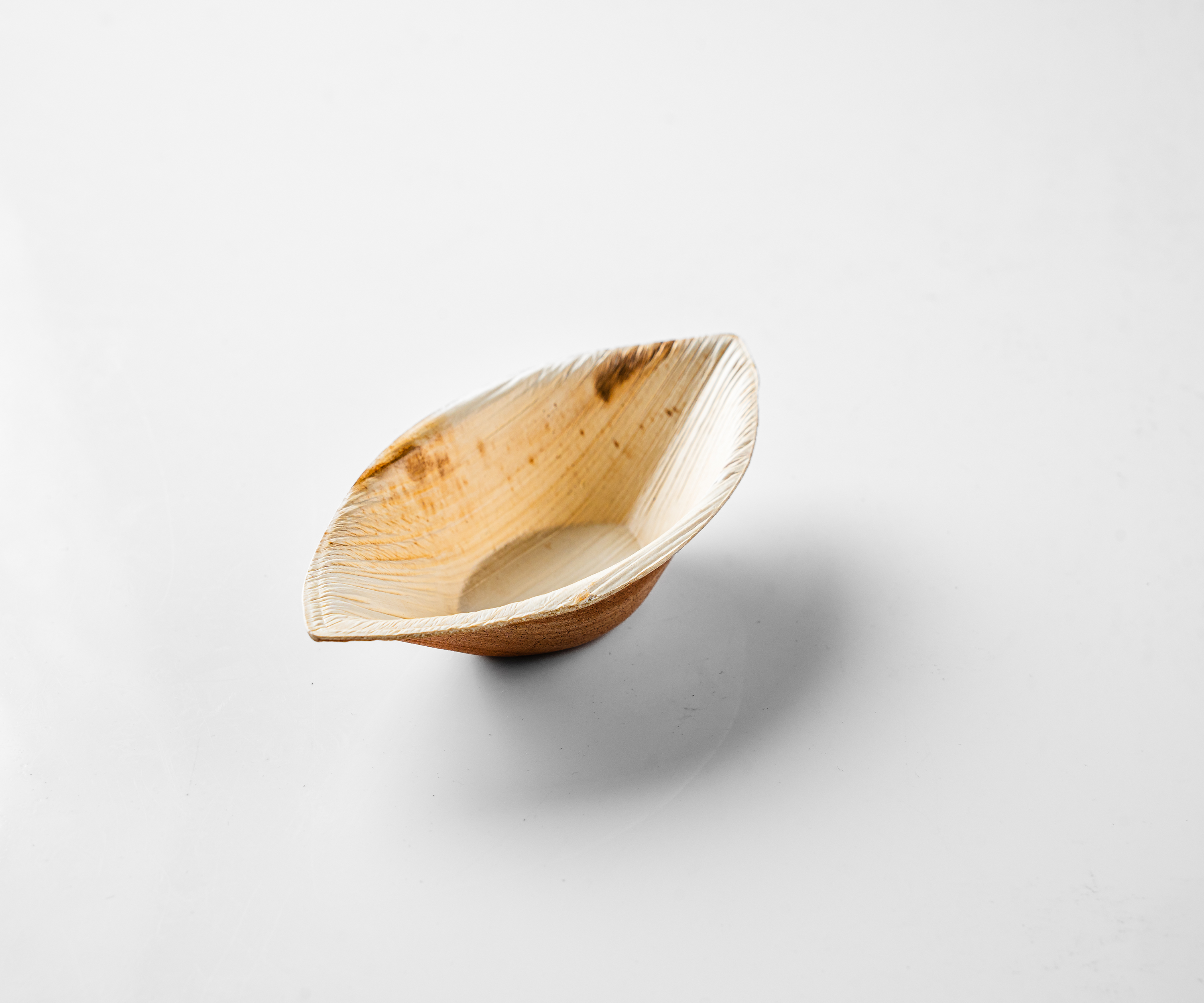 2.5" Small Oval Compostable Palm Leaf Bowls