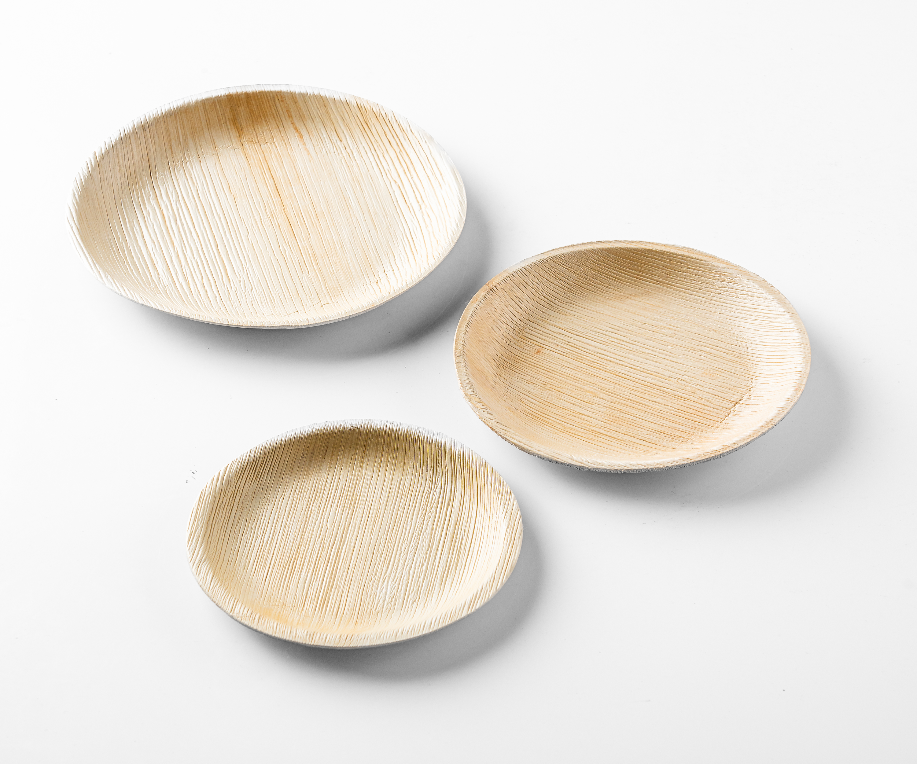 10" (25 cm) Round Disposable Palm Leaf Plates